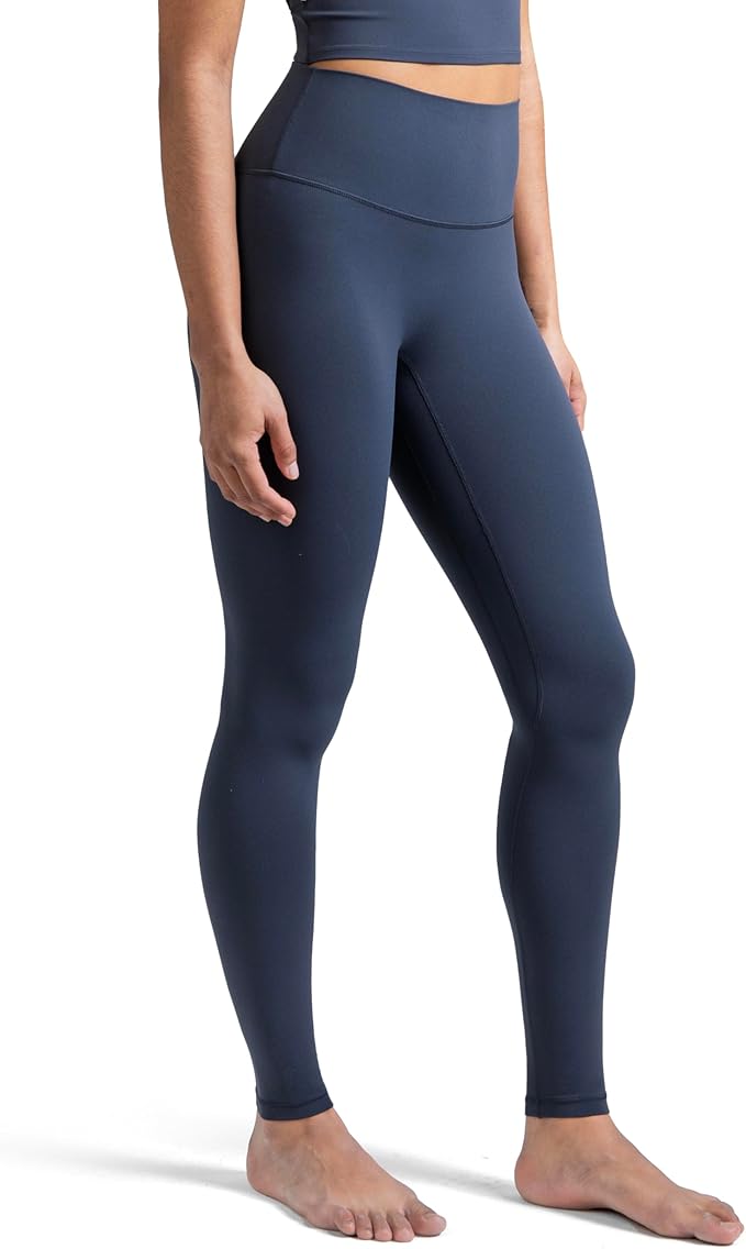 Colorfulkoala Dreamlux No Front Seam Leggings for Women 25"/28" Inseam, High Waisted Buttery Soft Yoga Pants