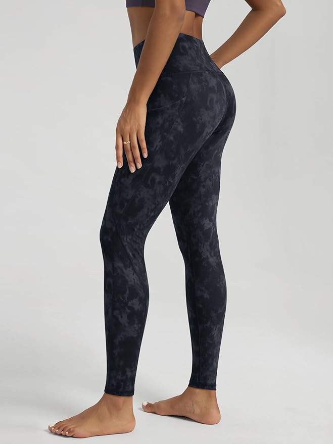 ODODOS Women's High Waisted Yoga Leggings with Pockets, Tummy Control Non See Through Workout Athletic Running Yoga Pants