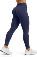 Sogetdo Yoga Leggings for Women Hidden Scrunch Butt Non See Through High Waisted No Front Seam Athletic Gym Workout Pants