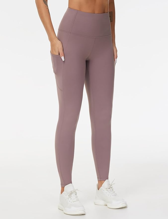 Dragon Fit High Waist Yoga Leggings with 3 Pockets,Tummy Control Workout Running 4 Way Stretch Yoga Pants