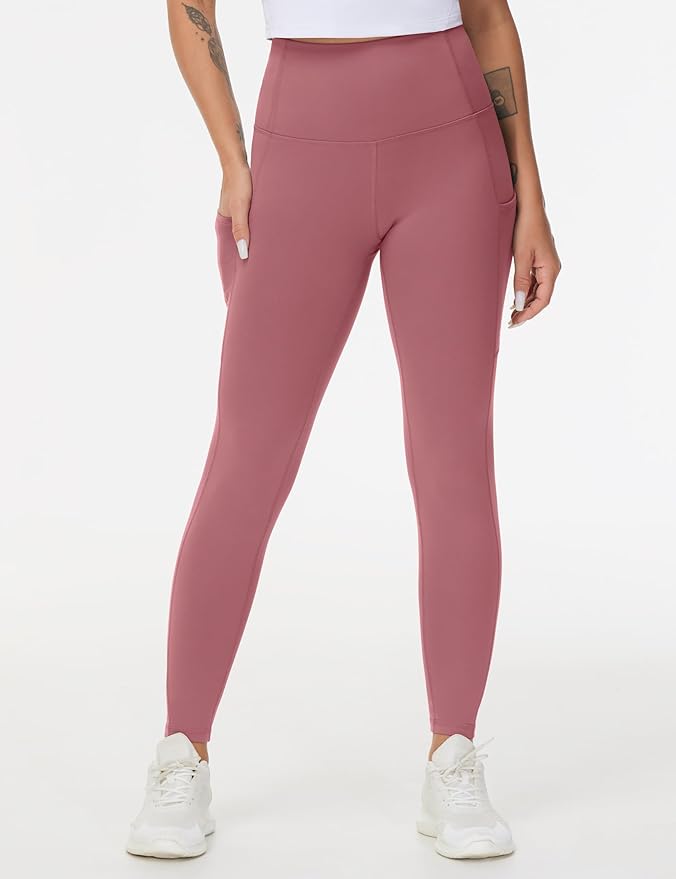 Dragon Fit High Waist Yoga Leggings with 3 Pockets,Tummy Control Workout Running 4 Way Stretch Yoga Pants
