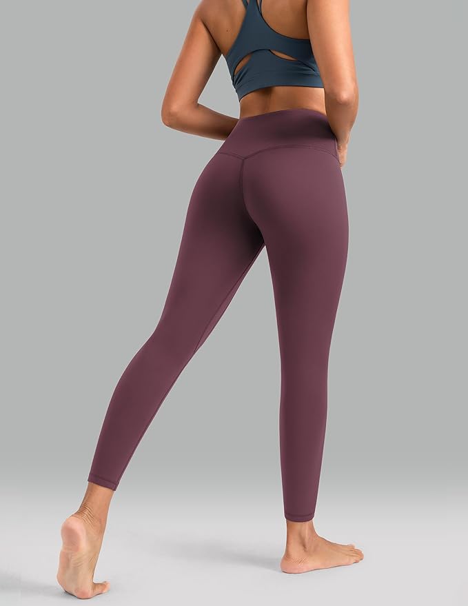 Colorfulkoala Dreamlux No Front Seam Leggings for Women 25"/28" Inseam, High Waisted Buttery Soft Yoga Pants
