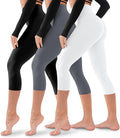 3 Pack Leggings for Women-No See-Through High Waisted Tummy Control Yoga Pants Workout Running Legging