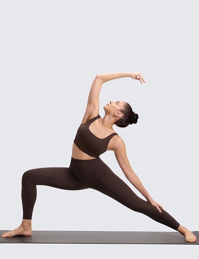 CRZ YOGA Butterluxe No Front Seam Yoga Leggings 25" - High Waisted Womens Lounge Pants Pilates Workout Athletic Buttery Soft