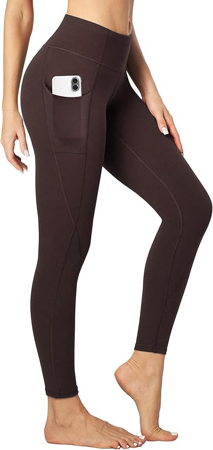 Heathyoga Leggings with Pockets for Women Tummy Control High Waisted Yoga Pants Women Compression Workout Leggings