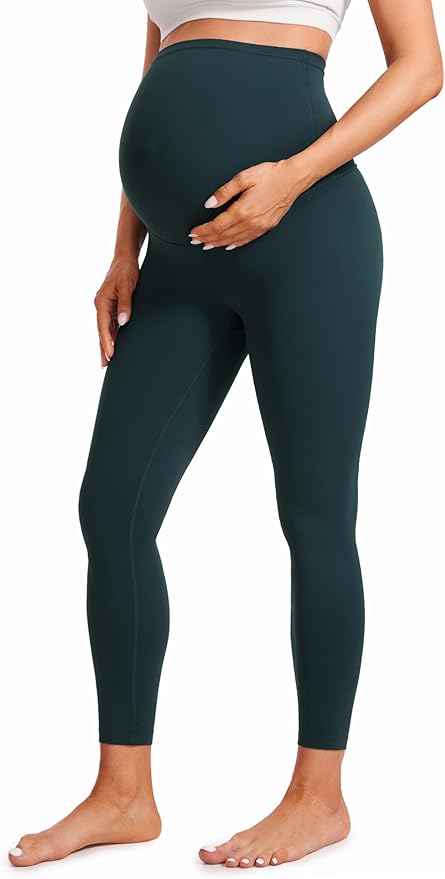 CRZ YOGA Butterluxe Maternity Leggings 25" - Over The Belly Buttery Soft Workout Activewear Yoga Womens Pregnancy Pants