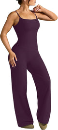 OMKAGI Workout Sets for Women Padded Tank Tops Matching Straight Leg Yoga Outfits