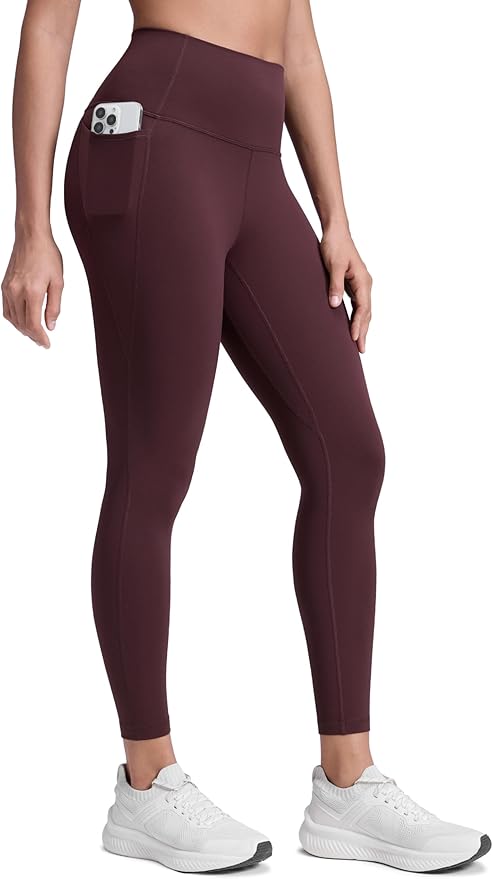 CRZ YOGA Butterluxe Workout Leggings Pockets 25'' - High Waisted Gym Womens Yoga Pants Buttery Soft
