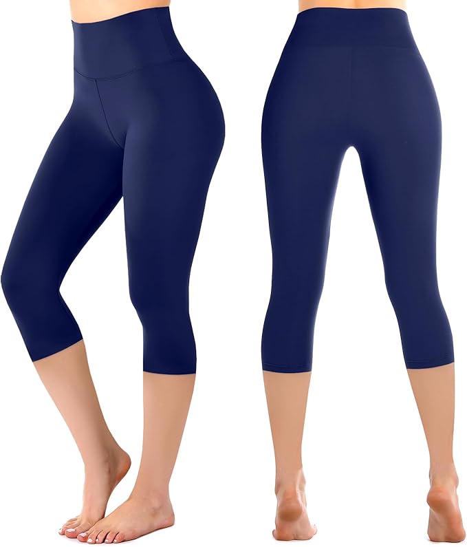 Leafigure High Waisted Leggings for Women- Soft No See-Through Yoga Pants for Gym Workout Running