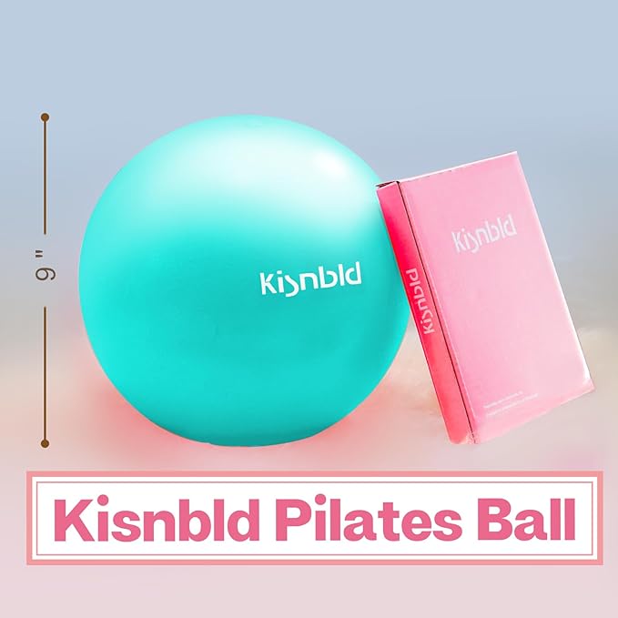 Small Exercise Ball, 9 Inch Mini Pilates Ball, Anti Burst and Slip Resistant Mini Yoga Ball for Stability, Fitness, Physical Therapy, Stretching & Core Strength Workout at Home Gym & Office