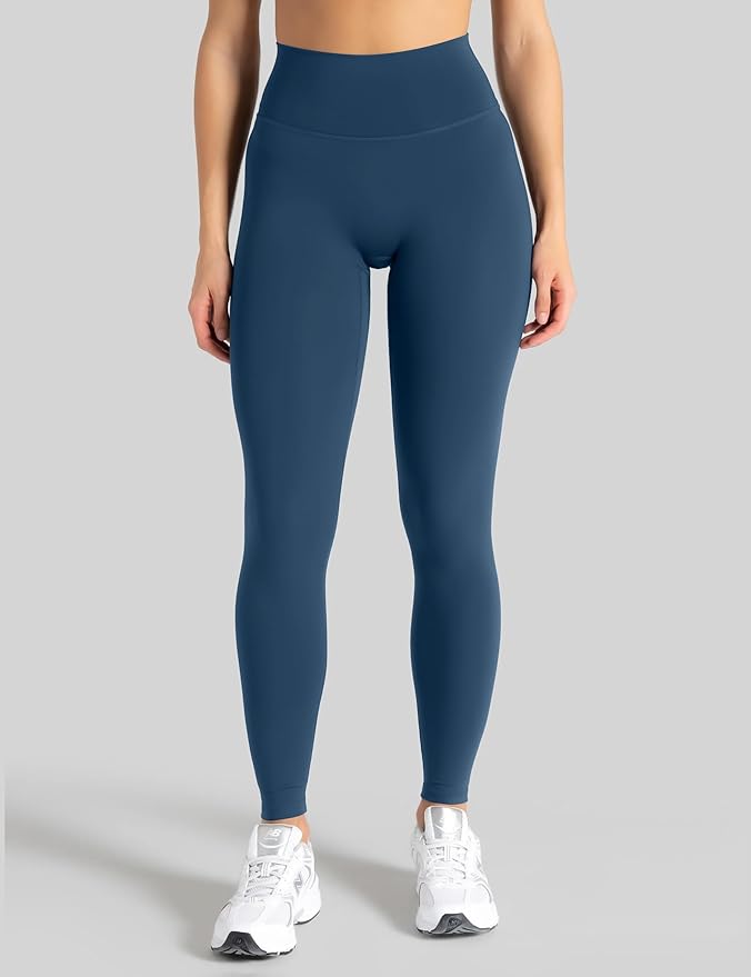 Unthewe Naked-Feel No Front Seam Leggings for Women - High Waisted Buttery Soft Workout Yoga Pants 25"