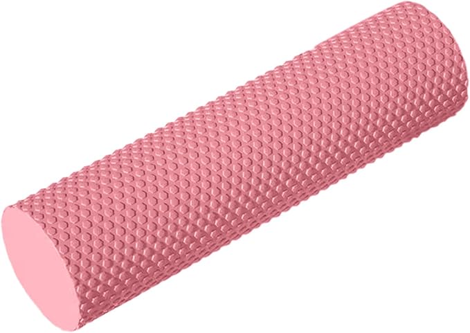 Foam Yoga Column, 2026 Upgrade Eva Long Foam Rollers with Trigger Point, Standard Foam Roller High-Density Massage Roller for Home Gym Travel Muscle Relif (Pink)