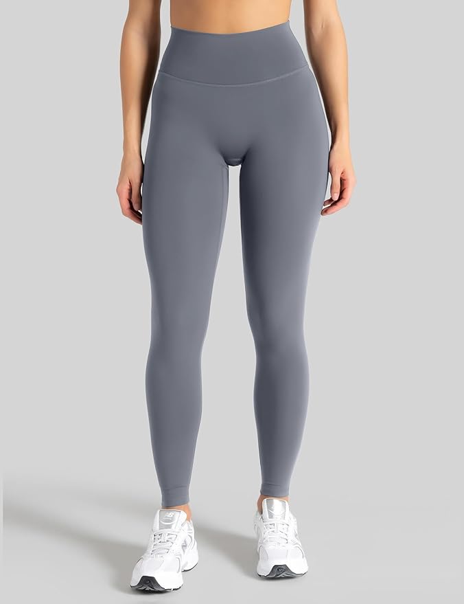 Unthewe Naked-Feel No Front Seam Leggings for Women - High Waisted Buttery Soft Workout Yoga Pants 25"