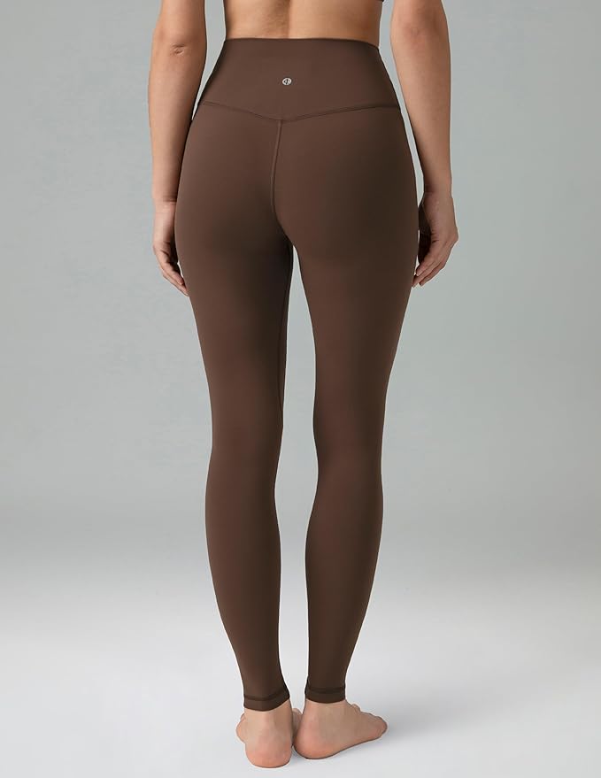 Colorfulkoala Dreamlux No Front Seam Leggings for Women 25"/28" Inseam, High Waisted Buttery Soft Yoga Pants