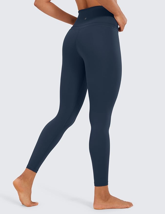 CRZ YOGA Naked Feeling Workout Leggings 25'' - High Waist Yoga Training Tight Womens Pants