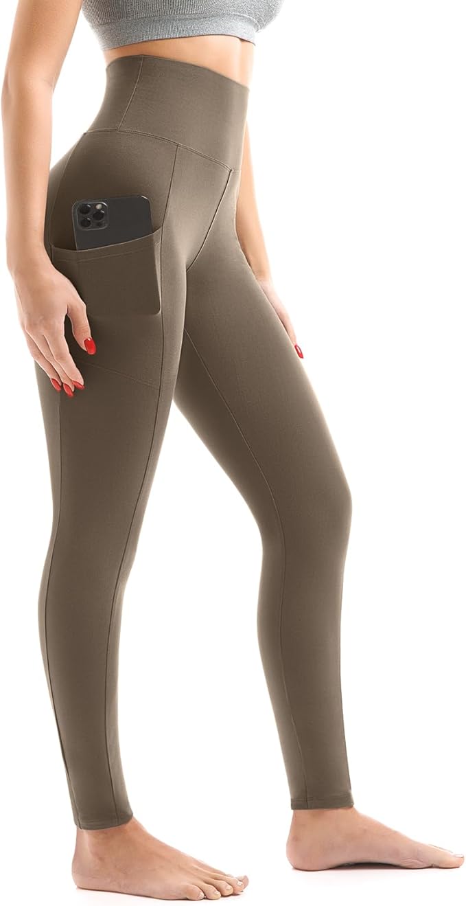 Walifrey Leggings with Pockets for Women, High Waisted Buttery Soft Womens Leggings for Gym Yoga Workout