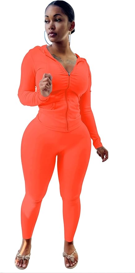 Mrskoala Two Piece Outfits for Women Jogger Sets Workout Sweat Suits Tracksuit Pants Set