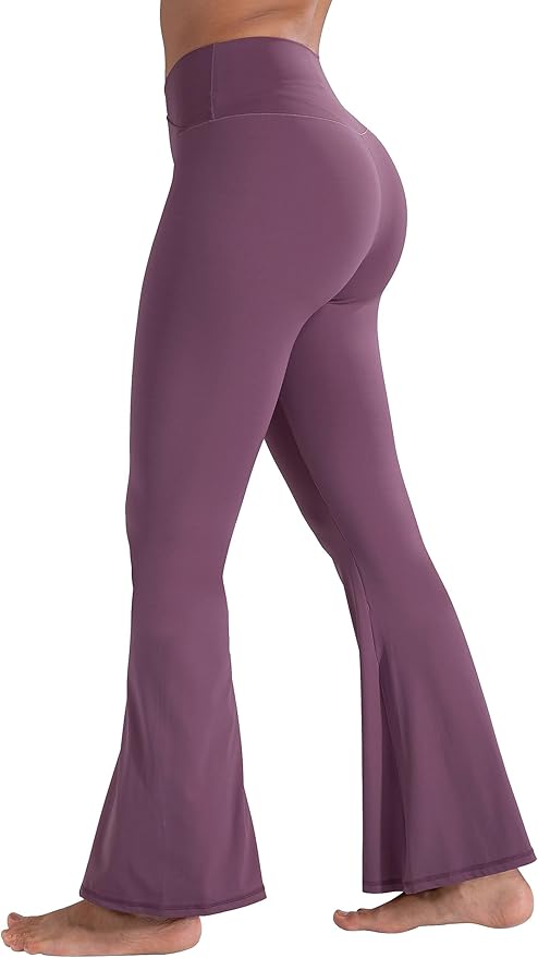 Sunzel Flare Leggings, Crossover Yoga Pants with Tummy Control, High-Waisted and Wide Leg