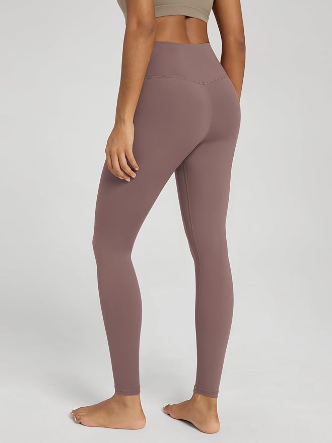 ODODOS Women's Cross Waist Yoga Leggings with Inner Pocket, 23"/25"/28" Gathered Crossover Workout Yoga Pants