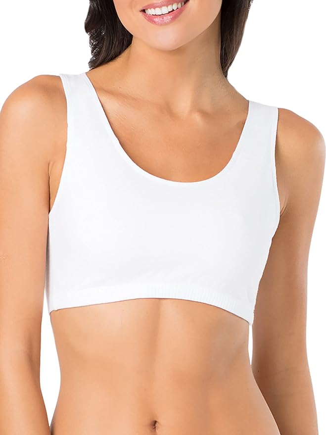 Fruit of the Loom Women's Cotton Tank Bra for Women - Ultimate Comfort & Breathable Fit