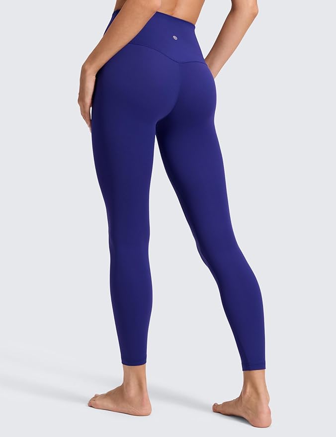 CRZ YOGA Butterluxe No Front Seam Yoga Leggings 25" - High Waisted Womens Lounge Pants Pilates Workout Athletic Buttery Soft