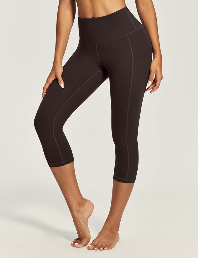 IUGA High Waisted Yoga Pants for Women with Pockets Capri Leggings for Women Workout Leggings for Women Yoga Capris