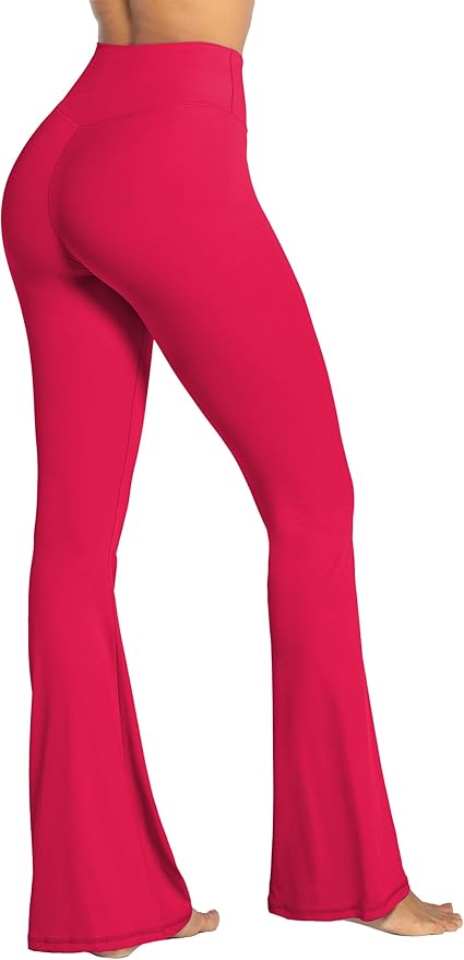 Sunzel Flare Leggings, Crossover Yoga Pants with Tummy Control, High-Waisted and Wide Leg