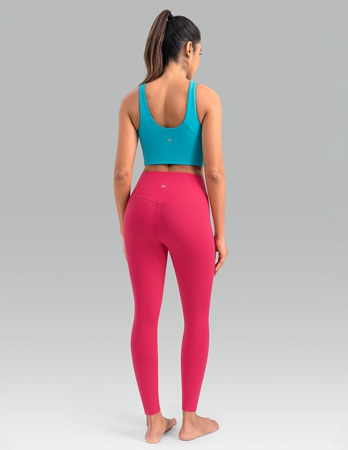 Colorfulkoala Dreamlux No Front Seam Leggings for Women 25"/28" Inseam, High Waisted Buttery Soft Yoga Pants