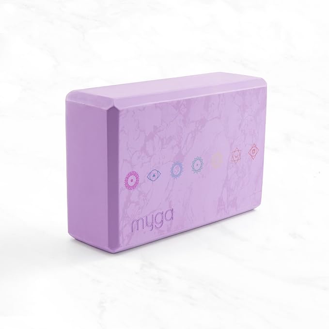 MYGA Yoga Block,Lightweight EVA Foam Yoga Brick,High Density Non-Slip Block for Yoga Poses, Pilates, Balance and Flexibility