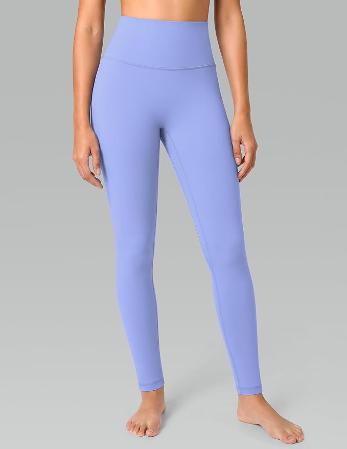 Colorfulkoala Dreamlux No Front Seam Leggings for Women 25"/28" Inseam, High Waisted Buttery Soft Yoga Pants