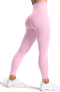 Olmlmt No Front Seam Workout Leggings for Women Tummy Control Butt Lifting Leggings Buttery Soft Gym Yoga Pants