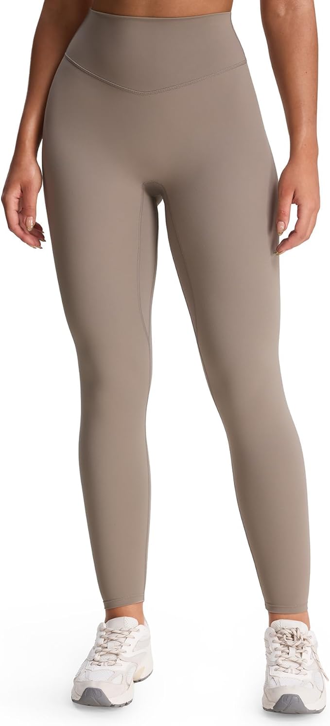 Aoxjox High Waisted Workout Leggings for Women Tummy Control Buttery Soft Yoga Metamorph Deep V Pants 26"