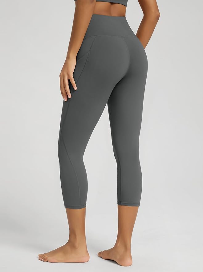 ODODOS Women's High Waisted Yoga Leggings with Pockets, Tummy Control Non See Through Workout Athletic Running Yoga Pants