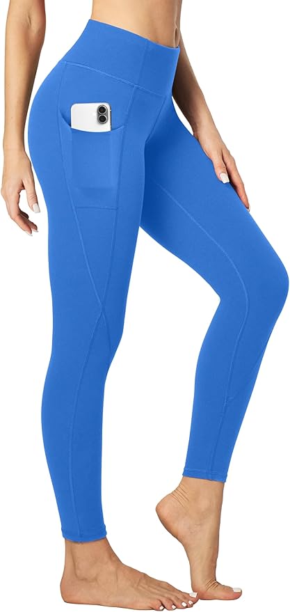 Heathyoga Leggings with Pockets for Women Tummy Control High Waisted Yoga Pants Women Compression Workout Leggings