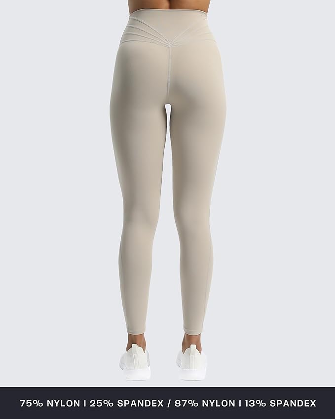 Aoxjox High Waisted Workout Leggings for Women Trinity Yoga Pants 26.5"