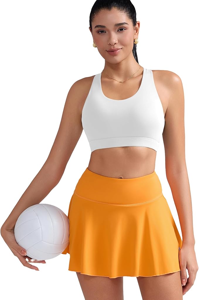 RUNNING GIRL Sports Bras for Women,Padded Strappy Sports Bras Criss-Cross Back Medium Support Sports Bras with Removable Cups