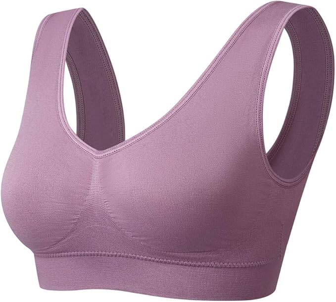 Vermilion Bird Women's 3 Pack Seamless Comfortable Sports Bra with Removable Pads