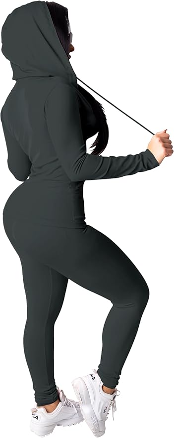 Mrskoala Two Piece Outfits for Women Jogger Sets Workout Sweat Suits Tracksuit Pants Set