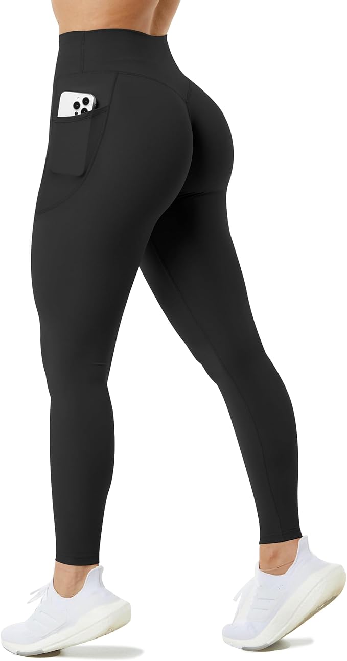 Unthewe Naked-Feel No Front Seam Leggings for Women - High Waisted Buttery Soft Workout Yoga Pants 25"