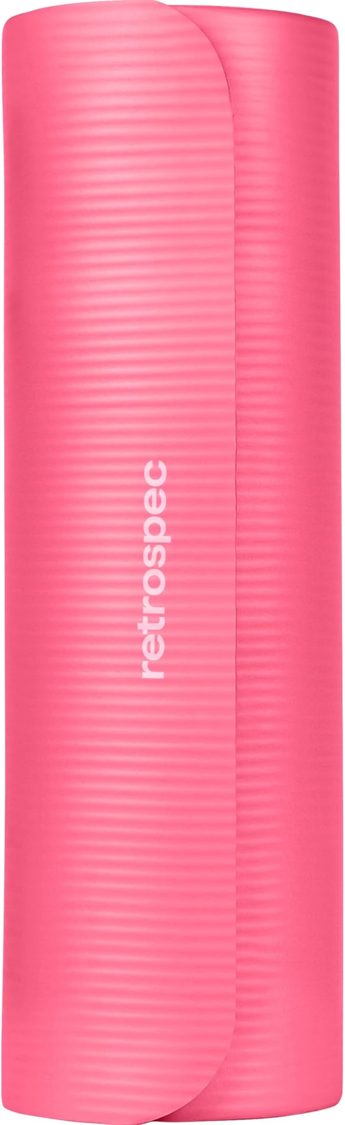 Retrospec Solana Yoga Mat Thick 1/2in Non-Slip Workout Mat with Nylon Strap - 72x24in Exercise Mat for Pilates, Stretching & Fitness - BPA Free, Easy Clean