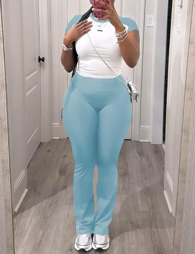 Nimsruc 2 Piece Outfits for Women Casual Sweat Sets