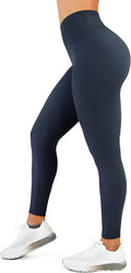 High Waisted Leggings for Women - No Front Seam Tummy Control Yoga Pants for Workout Running No See Through
