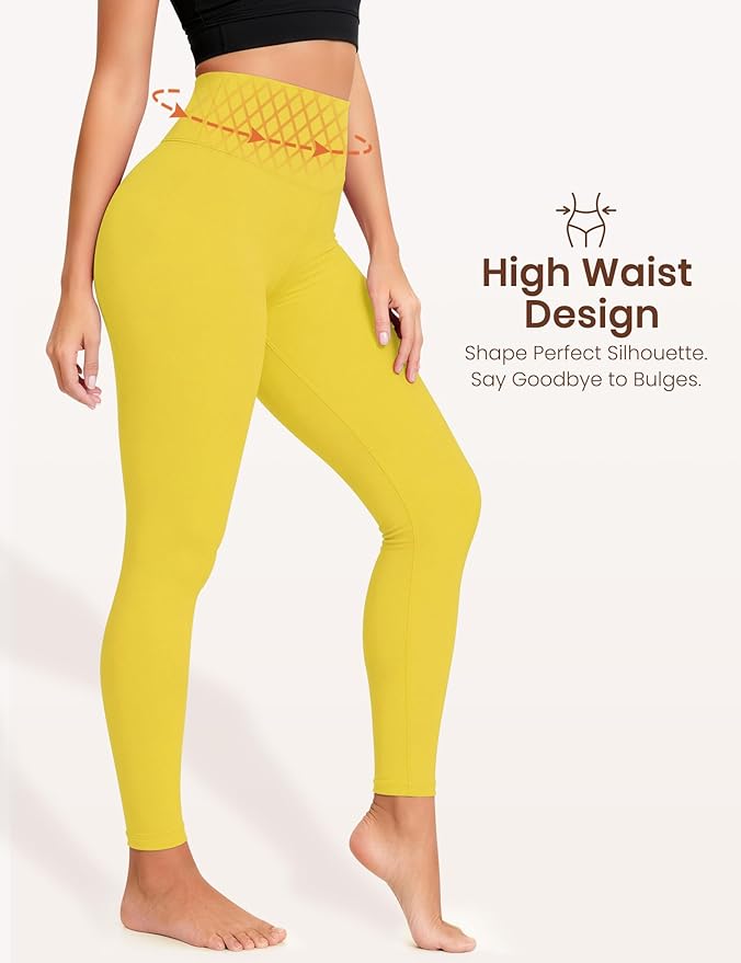 Laite Hebe Leggings for Women - High Waisted Full Length Buttery Soft Yoga Pants for Workout Athletic Daily