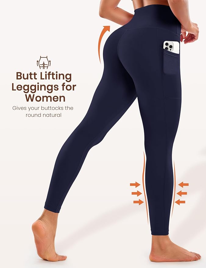 Laite Hebe Leggings for Women - High Waisted Full Length Buttery Soft Yoga Pants for Workout Athletic Daily