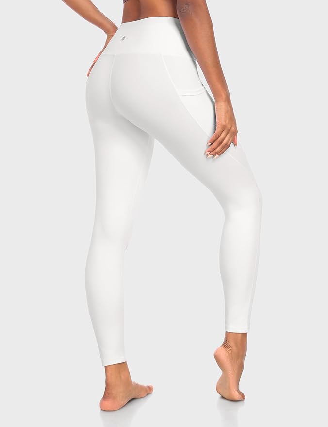 Heathyoga Leggings with Pockets for Women Tummy Control High Waisted Yoga Pants Women Compression Workout Leggings