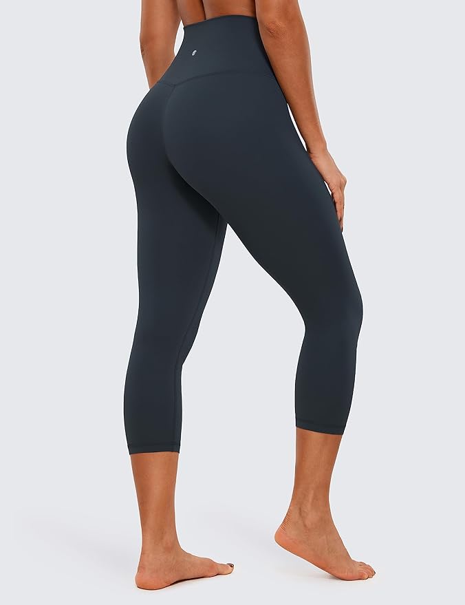 CRZ YOGA Butterluxe Yoga Capris Leggings 21'' - High Waisted Buttery Soft Lounge Womens Crop Pants
