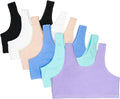 Fruit of the Loom girls Multi Pack Cotton Built -Up Stretch Sports Bra Available in 6 Packs!