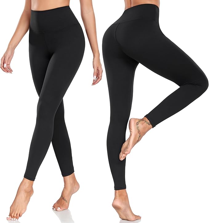 FULLSOFT Buttery Soft Leggings for Women - High Waisted Tummy Control No See Through Workout Yoga Cycling Tights Pants