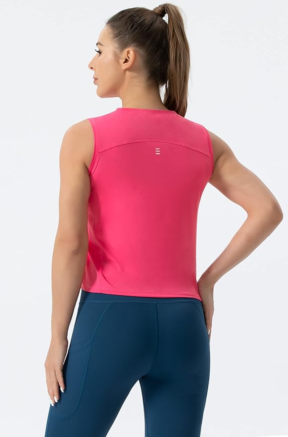 THE GYM PEOPLE Women's Workout Tops in Ice Silk Quick Dry Sleeveless