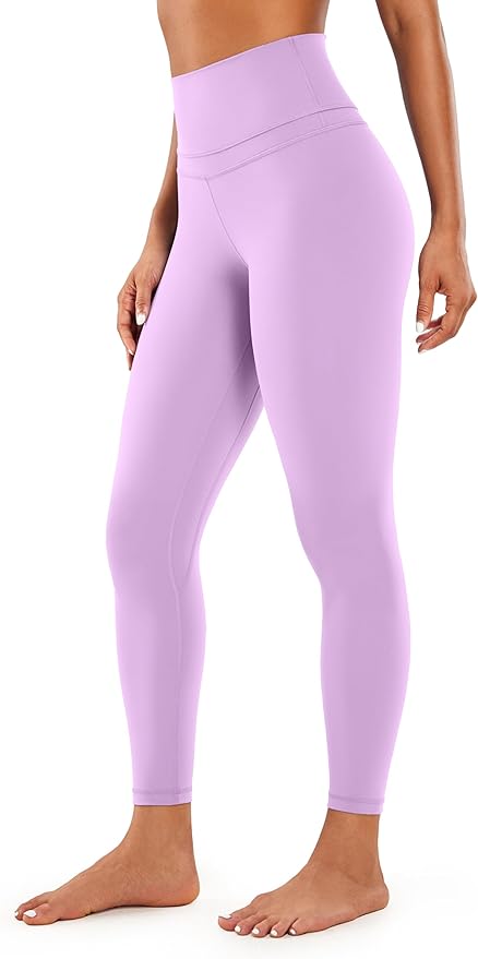 CRZ YOGA Naked Feeling Workout Leggings 25'' - High Waist Yoga Training Tight Womens Pants
